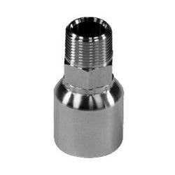 STAINLESS ADAPTERS Crimp Hose Straight Rigid Adapter 43 SERIES 1/4 HOSE X 1/4 MNPT