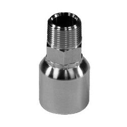 STAINLESS ADAPTERS Crimp Hose Straight Rigid Adapter 43 SERIES 1/2 HOSE X 1/2 MNPT