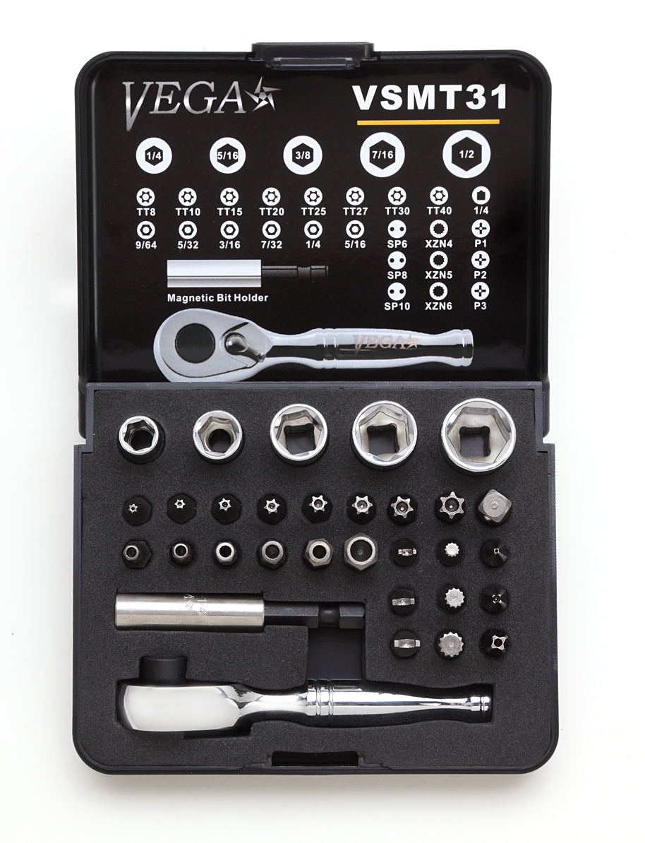 31pc Securtiy Bit and Socket Set