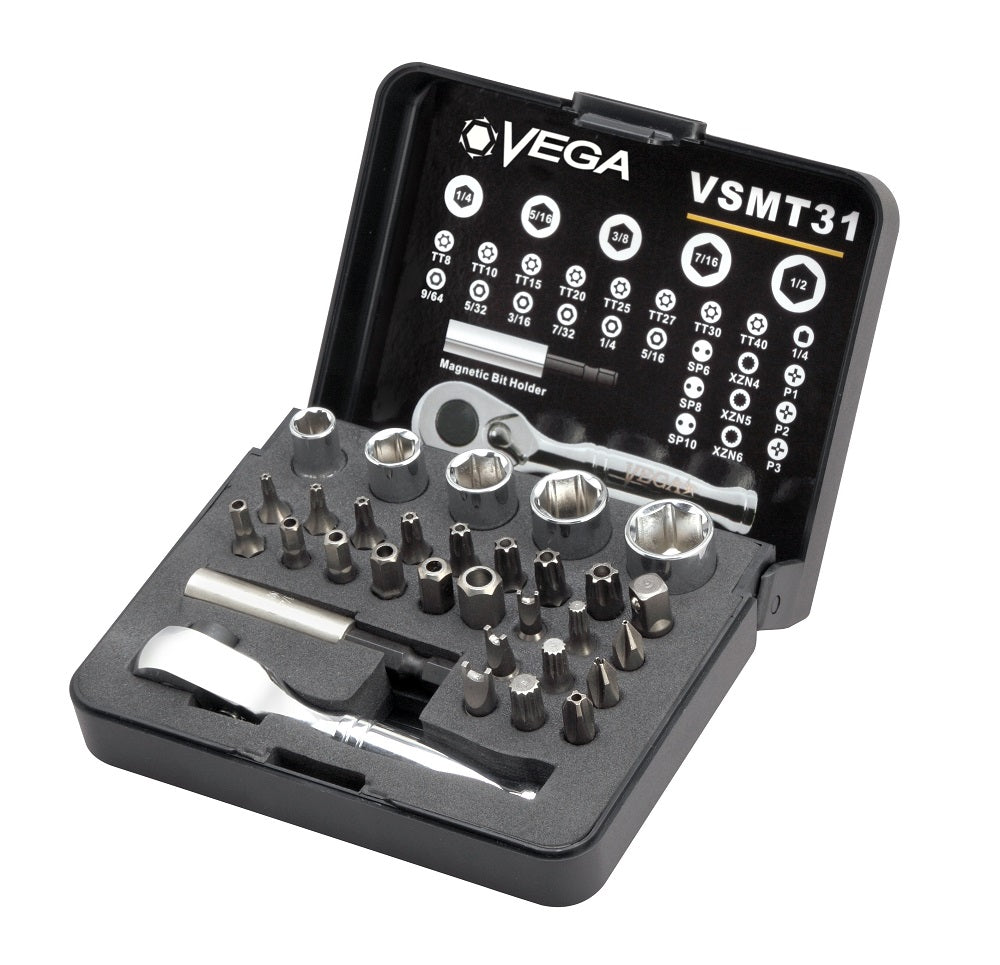 31pc Securtiy Bit and Socket Set